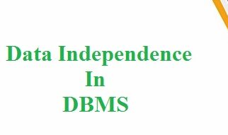 data independence in dbms