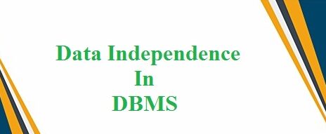 data independence in dbms