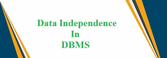data independence in dbms