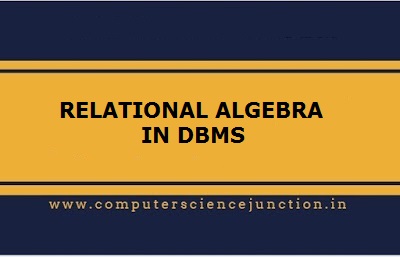 relational algebra in dbms