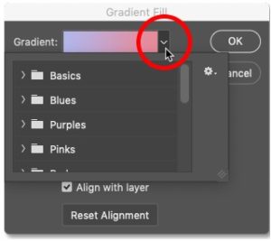 how to add gradient to image