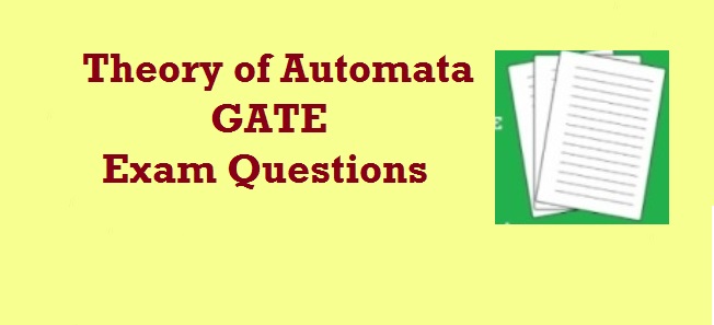 theory of automata gate questions