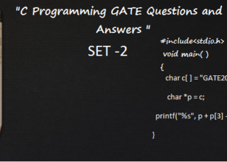 c programming gate questions and answers