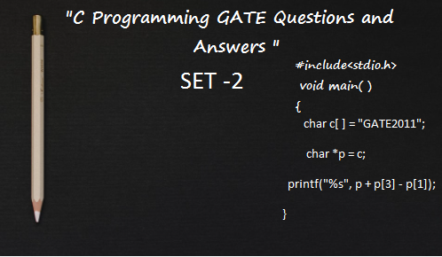 c programming gate questions and answers