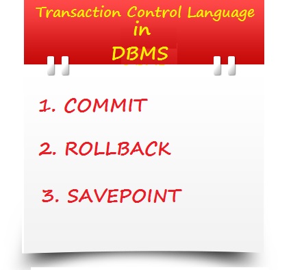 transaction control language in dbms