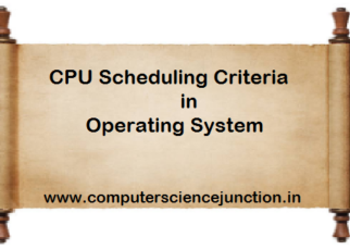CPU Scheduling Criteria in os