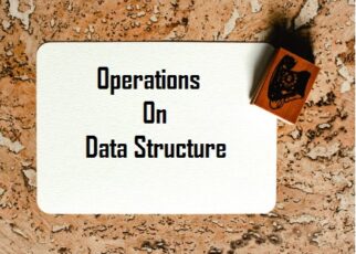 operations on data structure in c