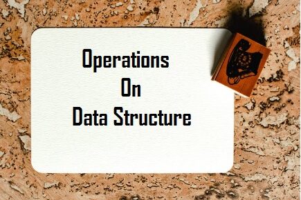 operations on data structure in c