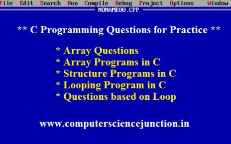 c programming questions for practice