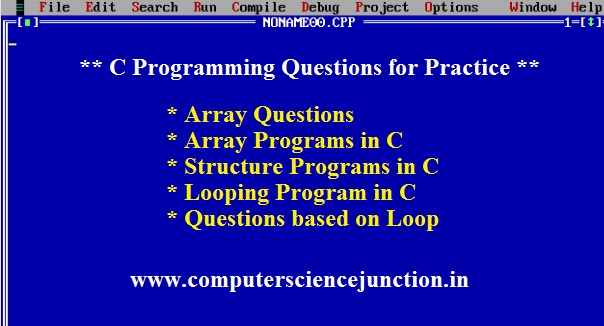c programming questions for practice