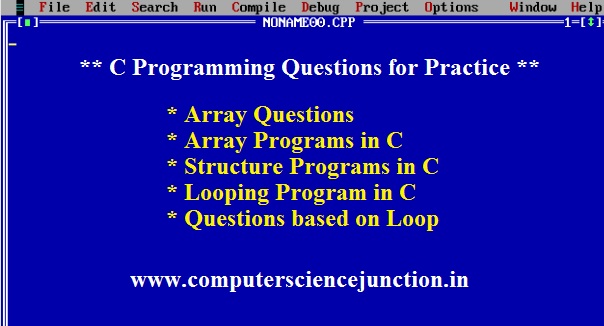 C Programming Questions for Practice [ Pass Technical Interview ]