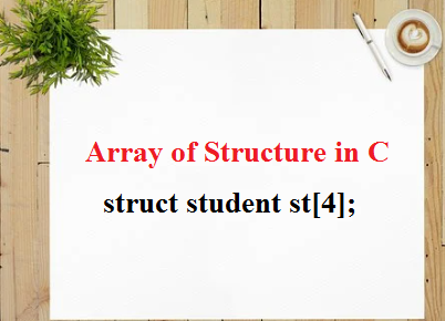 array of structure in c language