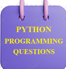 python programming questions