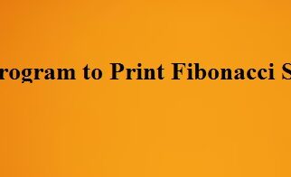 c program to print Fibonacci series