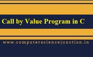 call by value program in c