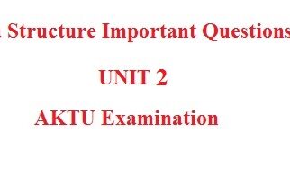 data structure important questions unit 2