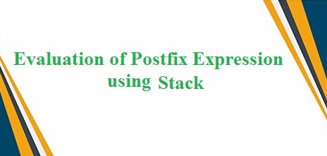 evaluation of postfix expression