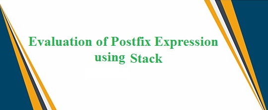 evaluation of postfix expression