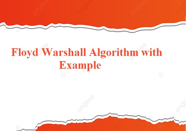 floyd warshall algorithm example